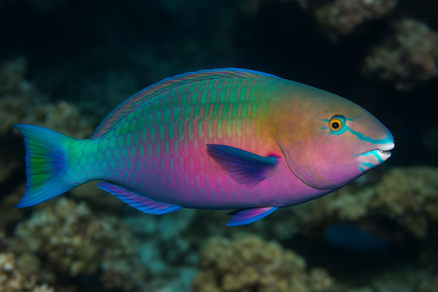 Reef-Safe Parrotfish – A Living Rainbow Large