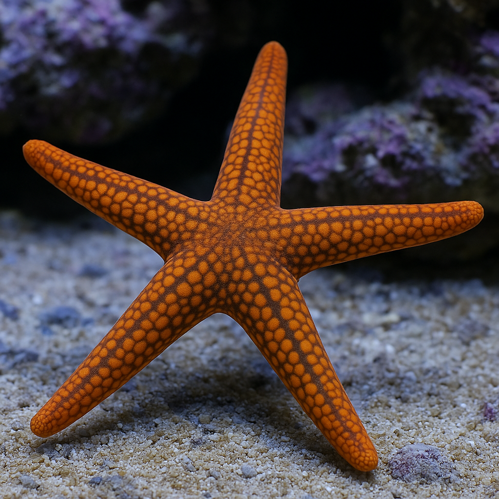 Orange Mesh Sea Star (Super Bright)
