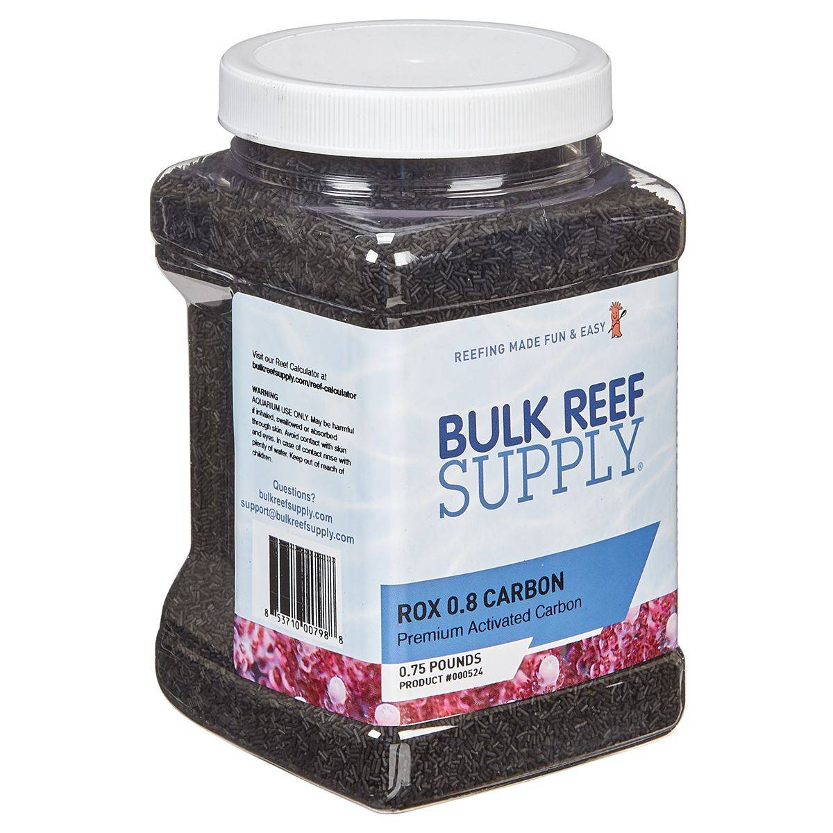 1/2 Gallon Bulk Premium ROX 0.8 Carbon - Bulk Reef Supply