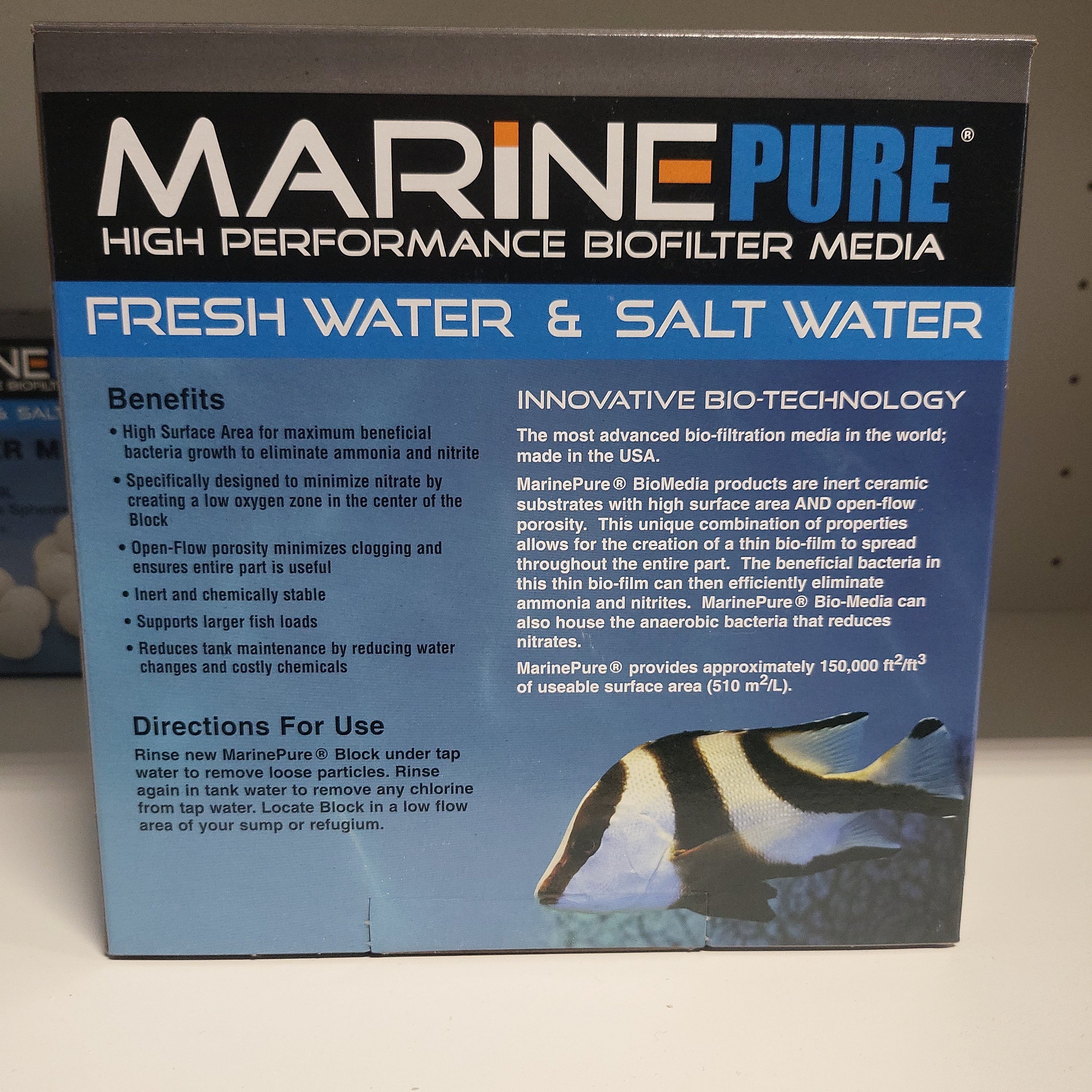 CerMedia MarinePure BioFilter Media Block 8"x8"x4"