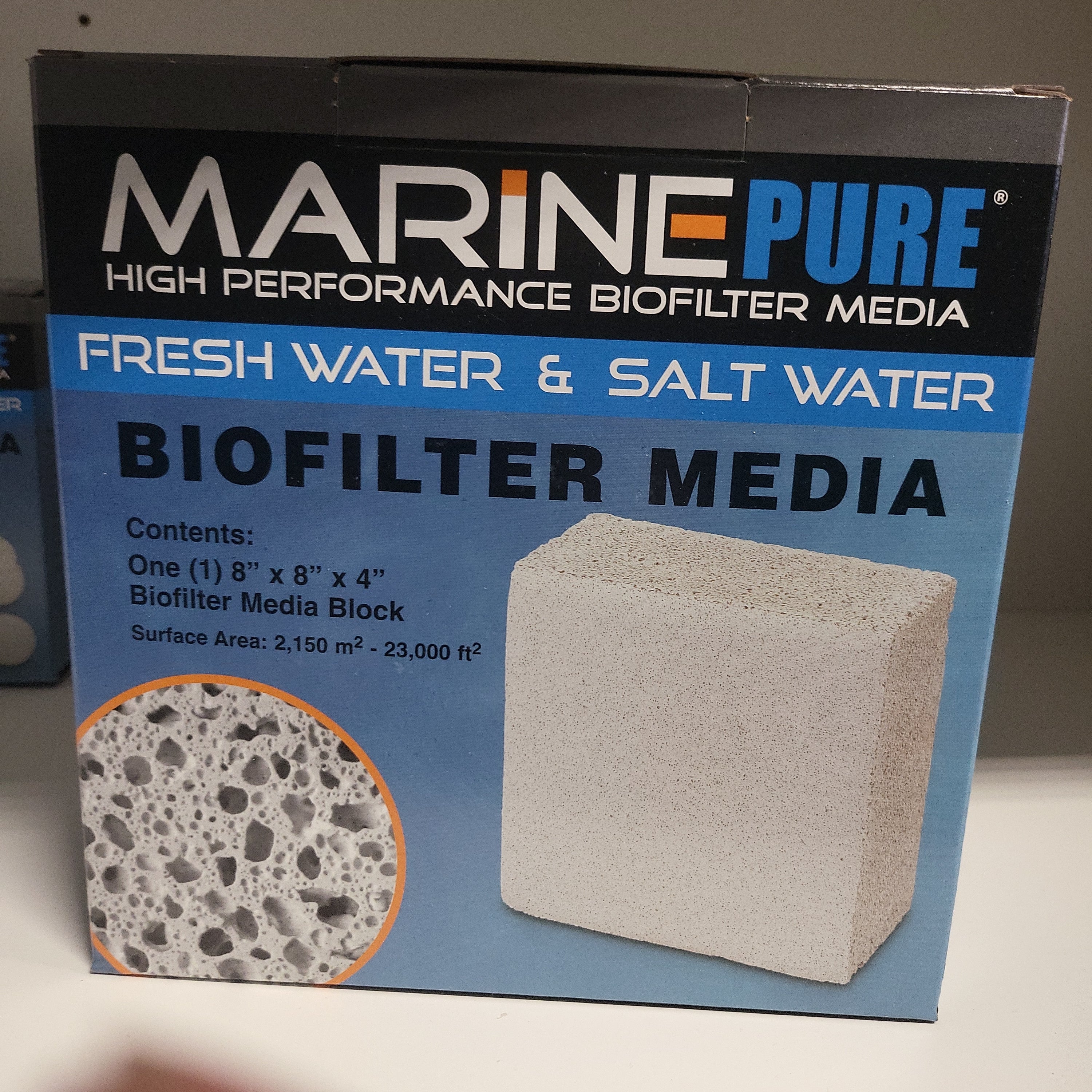 CerMedia MarinePure BioFilter Media Block 8"x8"x4"