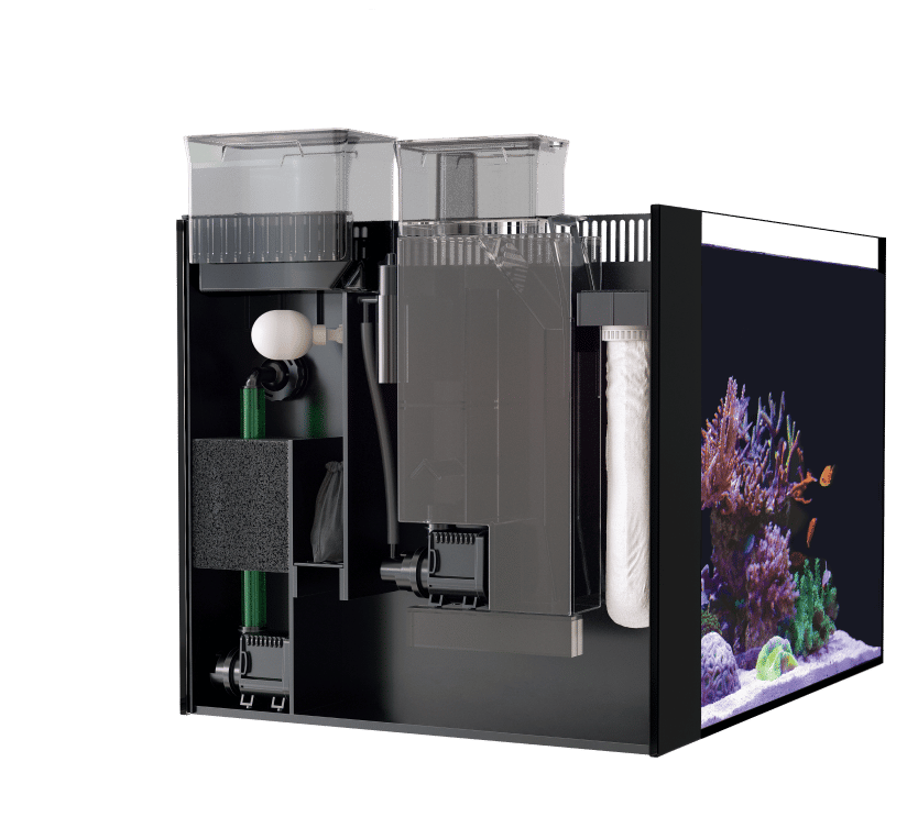Red Sea Desktop Cube Tank - With White Cabinet
