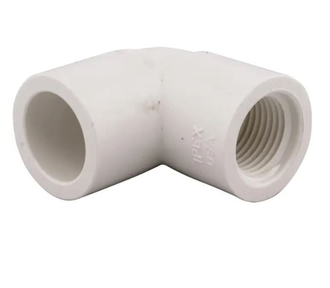 Schedule 40 1" Slip x 1" FPT PVC 90 Degree Elbow
