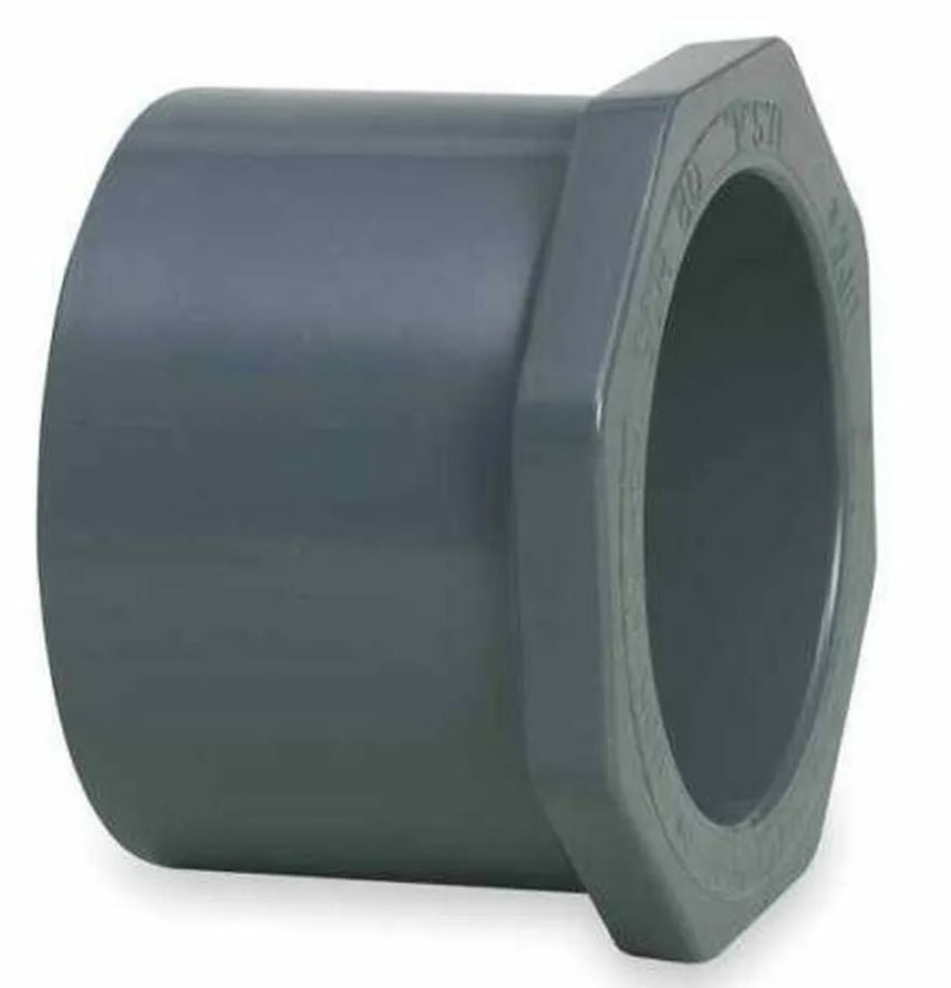 Schedule 40 PVC Reducer Bushing SPG/Slip 1-1/2" x 1"