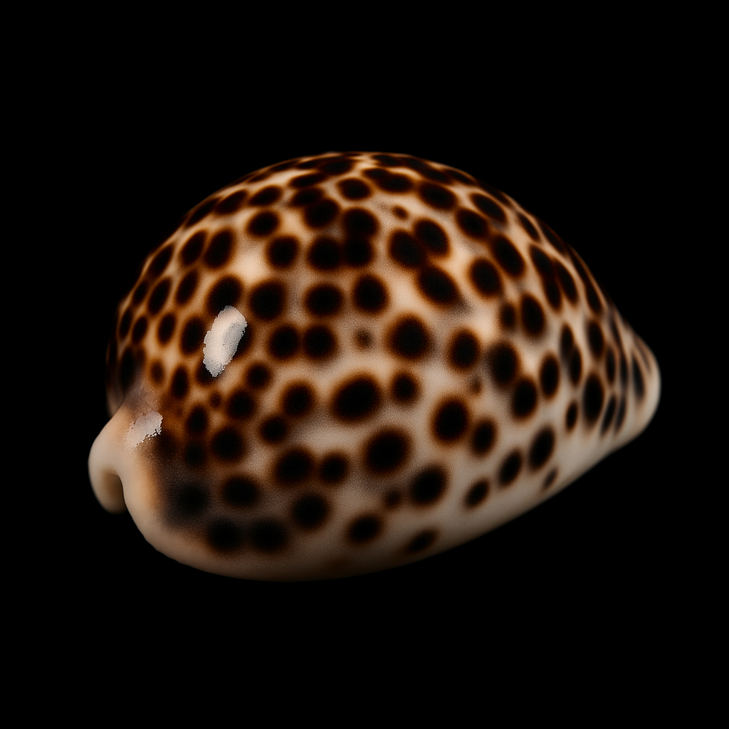 Tiger Cowry Porcelain Snail