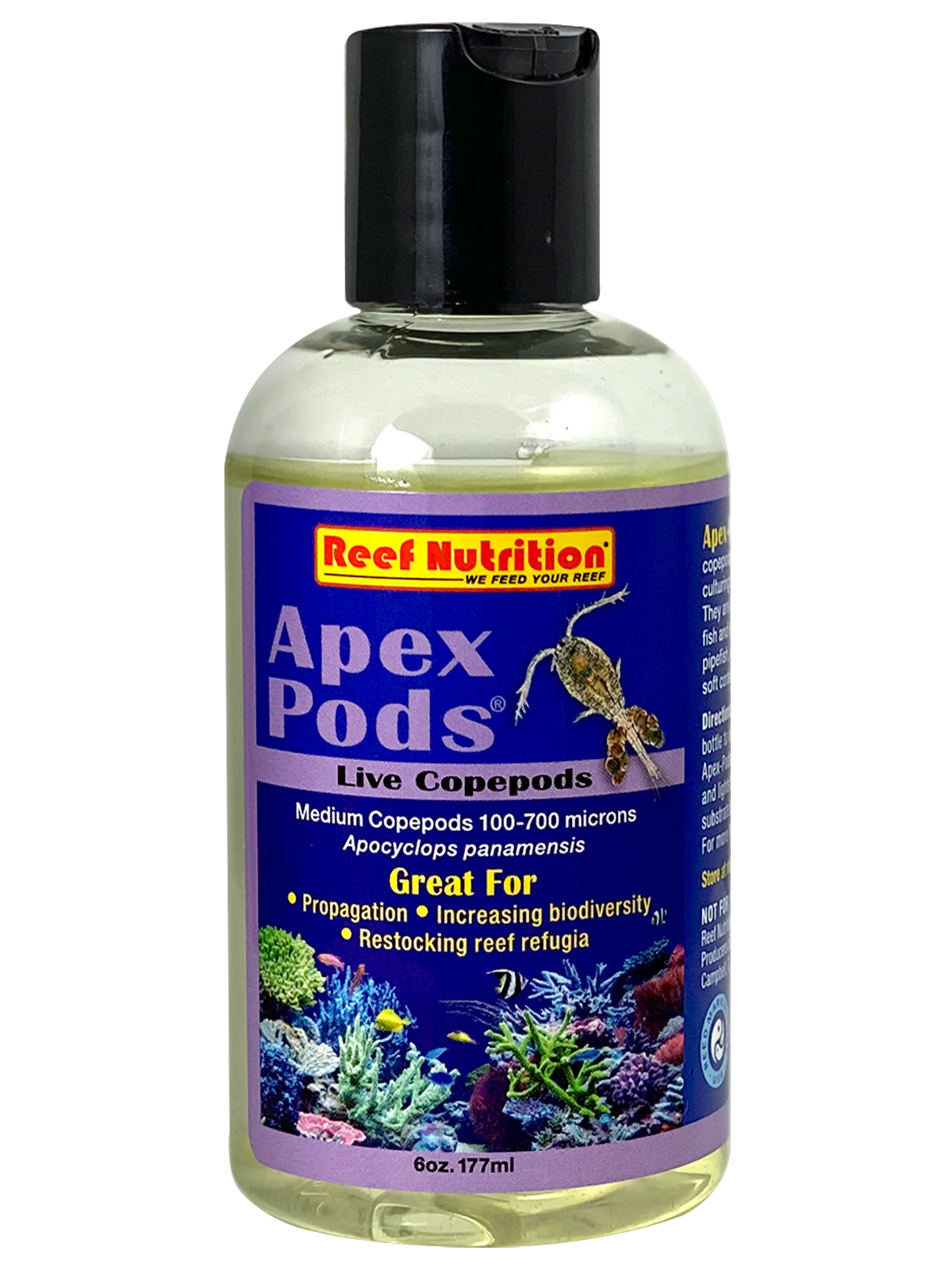 Reef Nutrition Apex-Pods ‐ Live Apocyclops panamensis copepods - 6oz