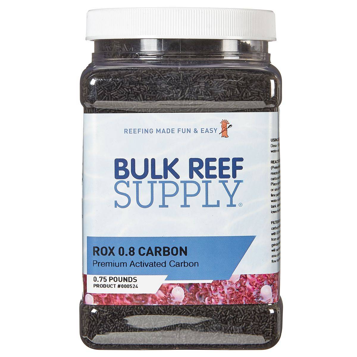 1/2 Gallon Bulk Premium ROX 0.8 Carbon - Bulk Reef Supply