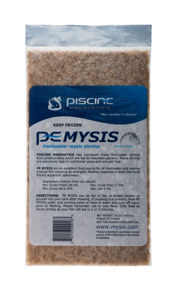 PE Frozen Mysis Shrimp Pack 16 oz Flat Pack