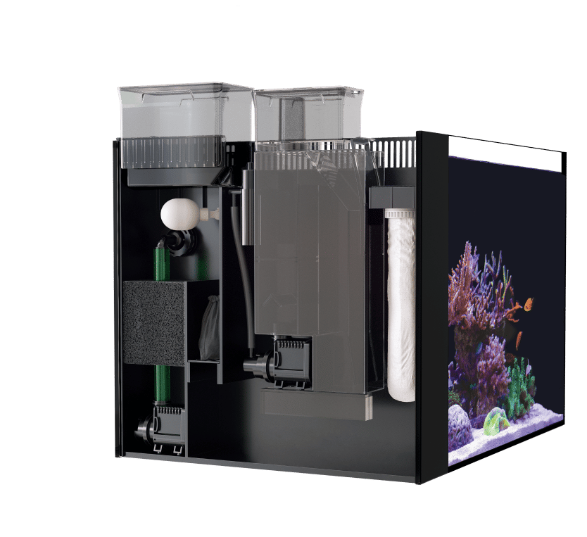 Red Sea Desktop Peninsula Tank - With Black Cabinet