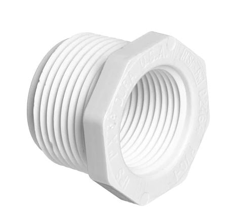 Schedule 40 PVC Reducer Bushing MPT/FPT 1" x 3/4"