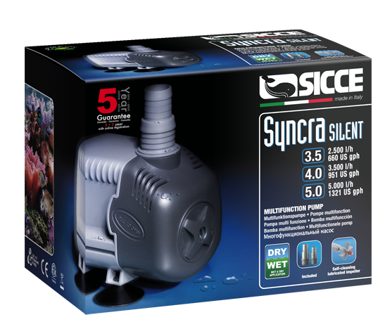 Sicce Syncra 3.5 - High Pressure 660gph 12.5ft head