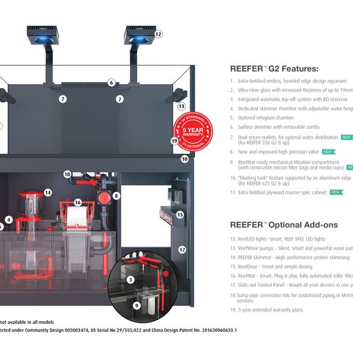 Red Sea Reefer-S 850 G2 - White